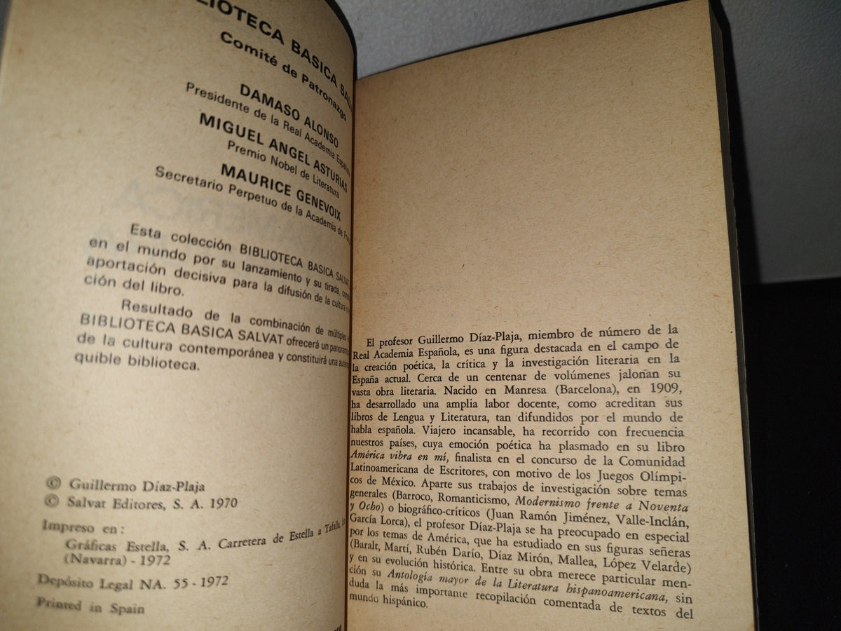 84- Hispanoamérica En Su Literatura - Guillermo Díaz-Plaja