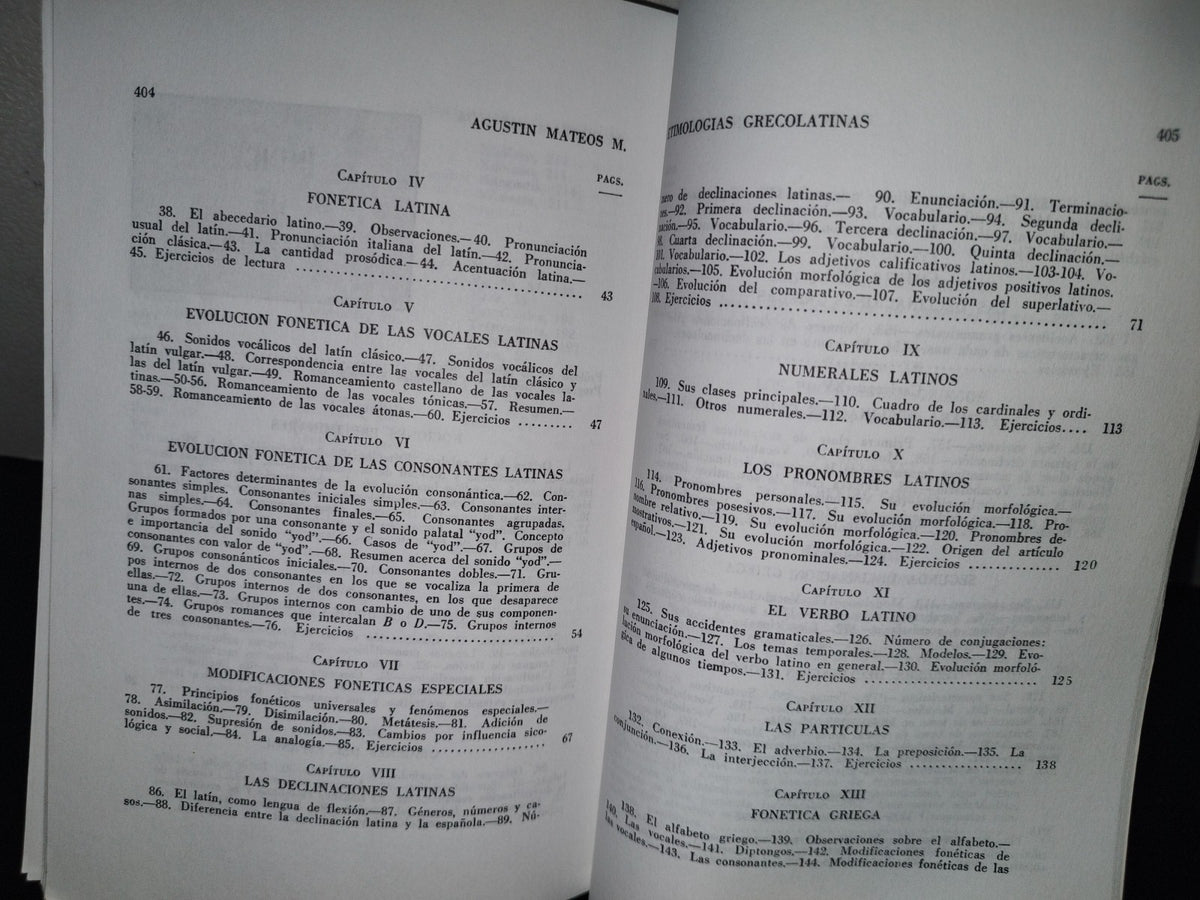 158- Etimologías Grecolatinas - Agustín Mateos Muñoz - Editorial Esfinge, 1993