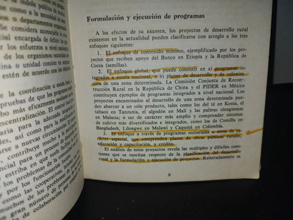 85- Desarrollo Rural. Documento De Política Sectorial - Banco Mundial 1975