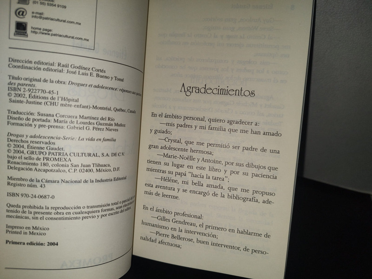 83- Drogas Y Adolescencia. Una Guía Para Responder A Las Dudas De Los Padres - Étienne Gaudet
