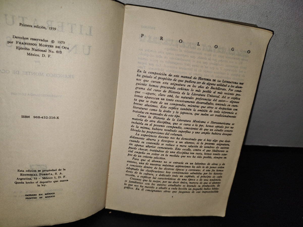 54- Literatura Universal - Francisco Montes De Oca