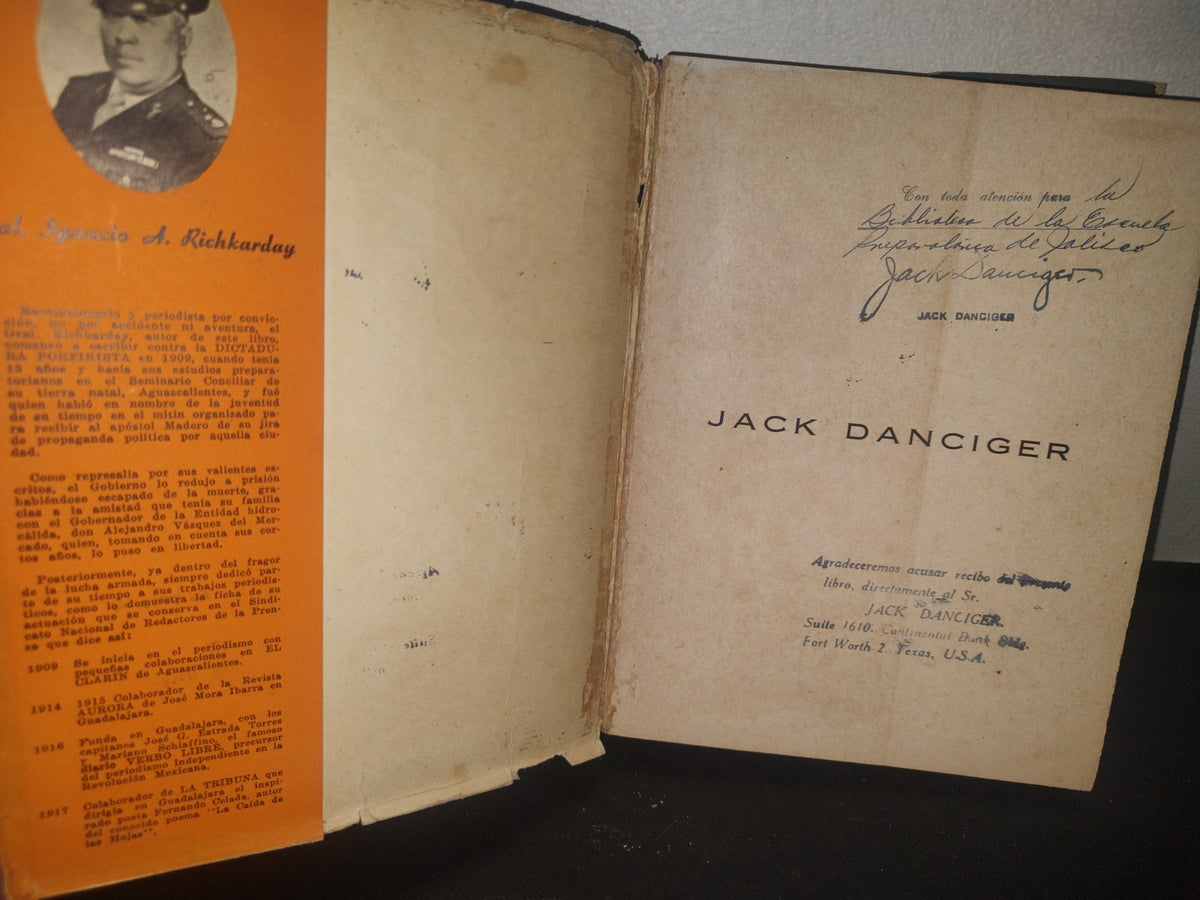 23- Jack Danciger. Su Vida Y Su Obra - General Richkarday - 1961 - Firmado