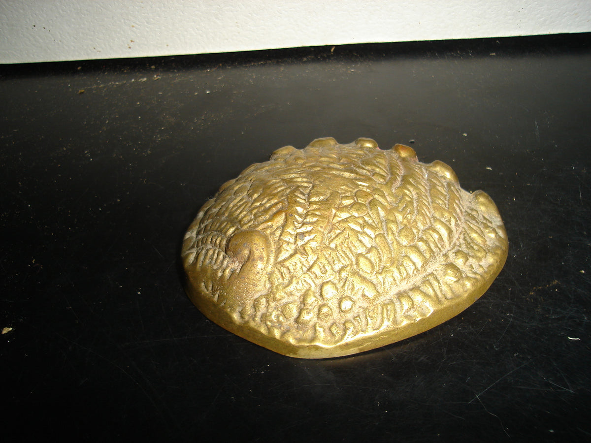 A2- Antigua Concha Bautismal De Bronce - 60'S - 70'S