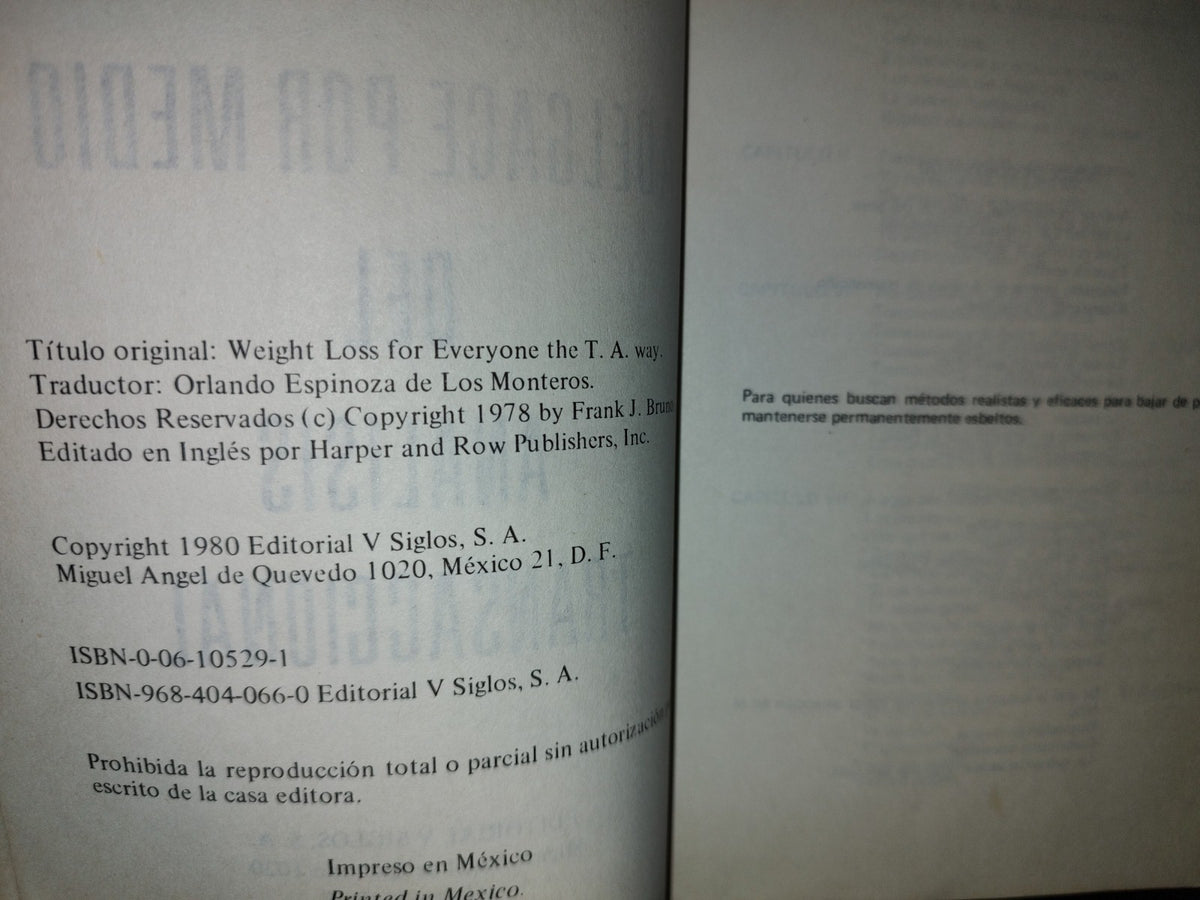 167- Baje De Peso Por Medio De Análisis Transaccional - Frank J. Bruno