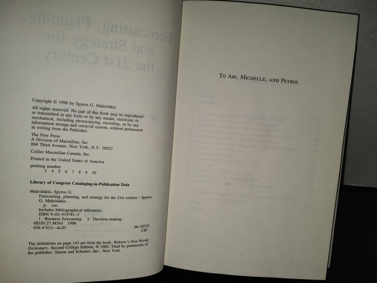 158- Forecasting, Planning, And Strategy For The 21St Century - Spyros G. Makridakis