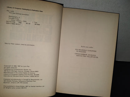 198- The New Chinese Revolution - Lynn Pan. Contemporary Books, 1988