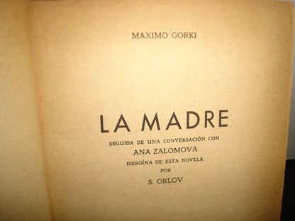 34- La Madre - Maximo Gorki - 1960
