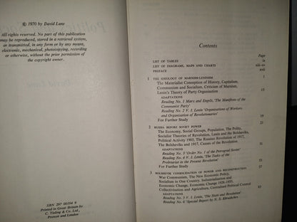 74- Politics And Society In The Urss - David Lane - 1970
