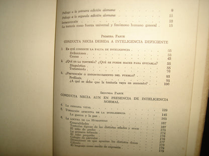 7- Tratado De La Tontería Humana. Causas Del Rendimiento Intelectual Deficiente - Dr. Horst 1961