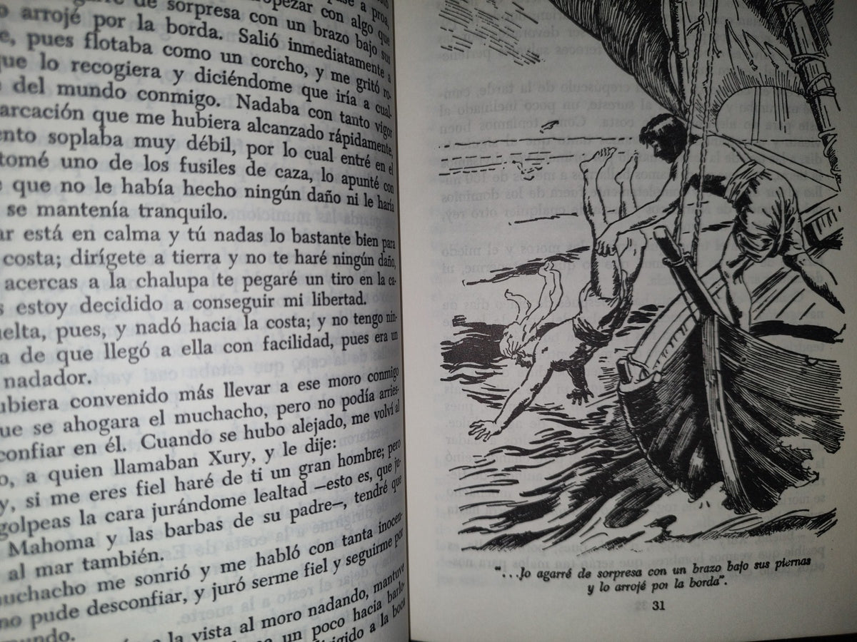 84- Biblioteca Juvenil Tomo 8. Robinson Crusoe - Daniel Defoe - Grolier International - 1968