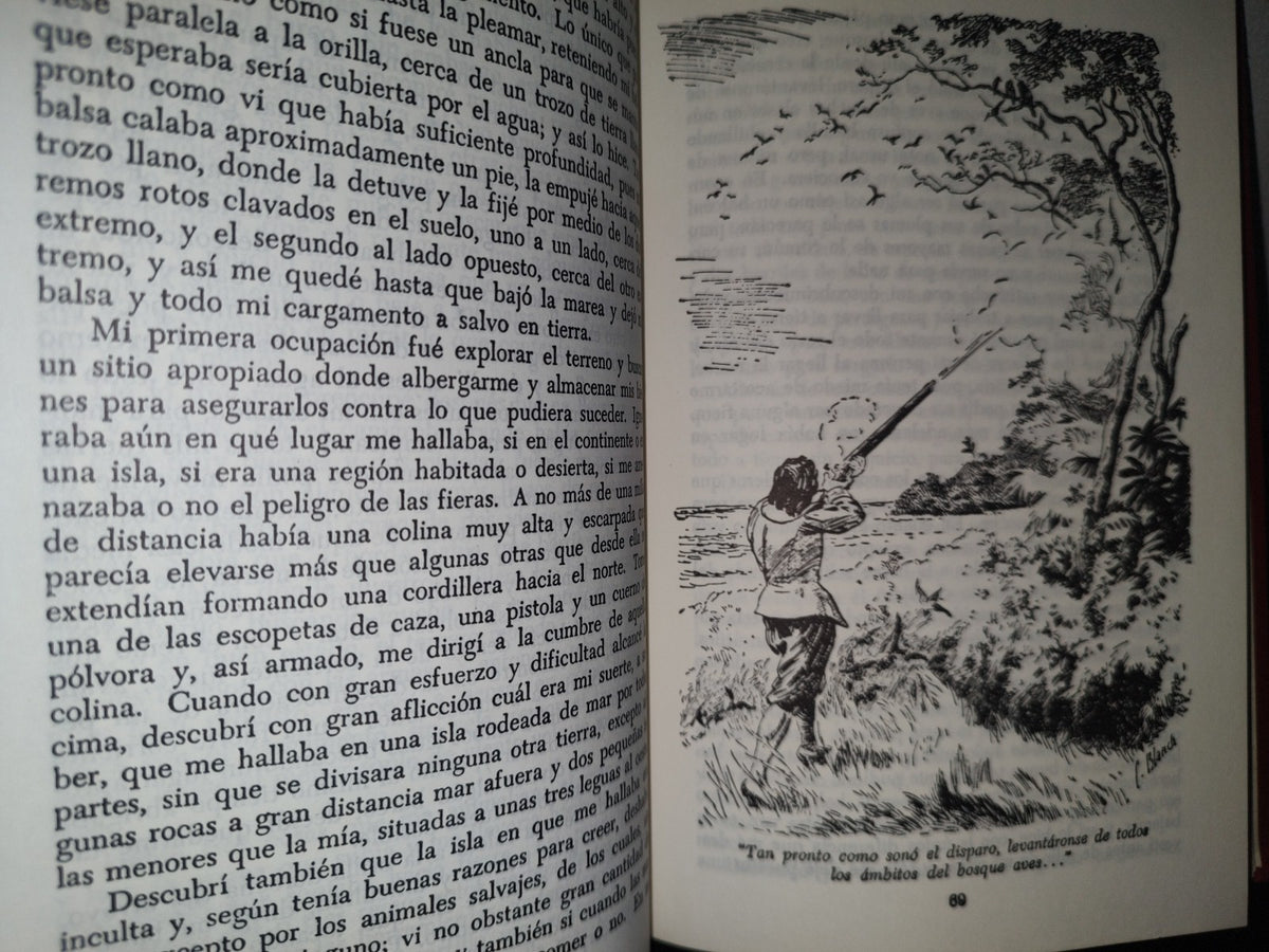 84- Biblioteca Juvenil Tomo 8. Robinson Crusoe - Daniel Defoe - Grolier International - 1968
