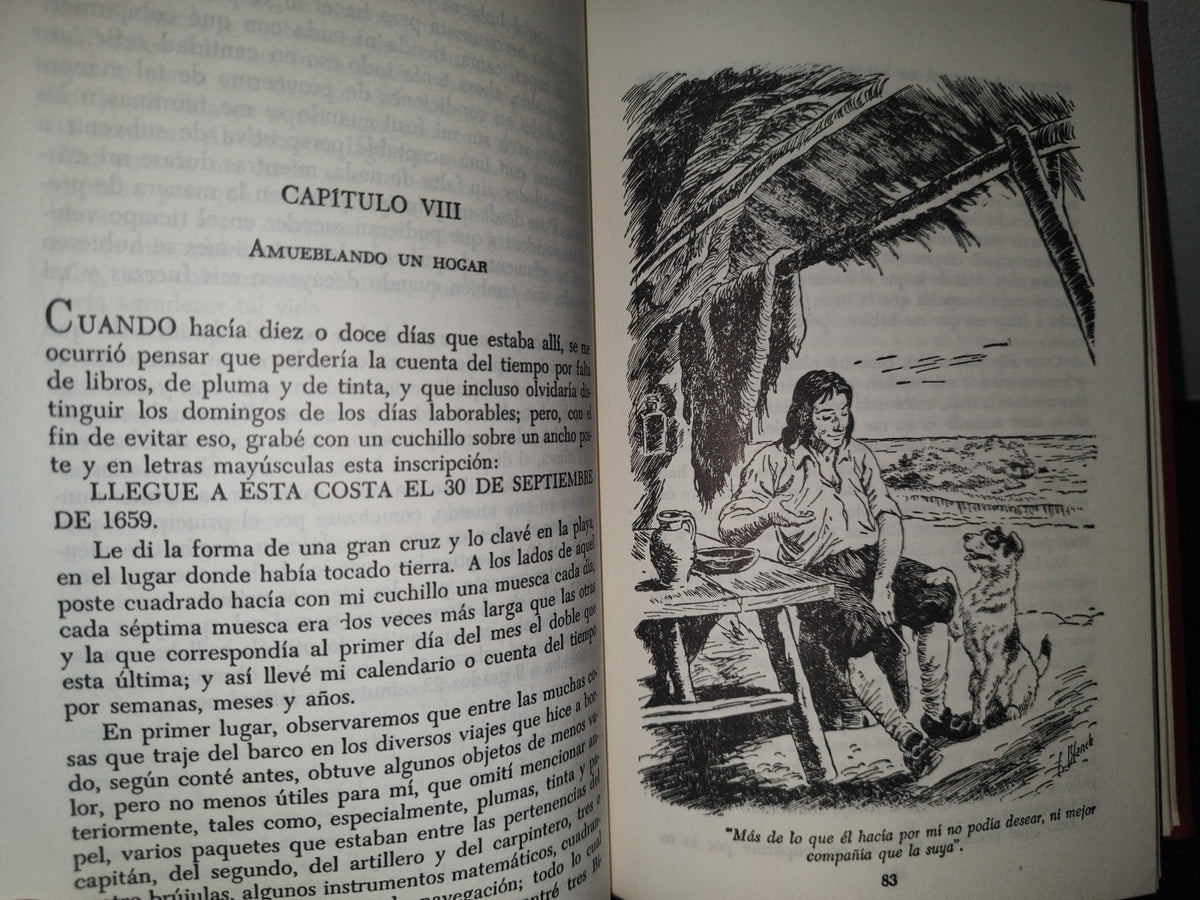 84- Biblioteca Juvenil Tomo 8. Robinson Crusoe - Daniel Defoe - Grolier International - 1968