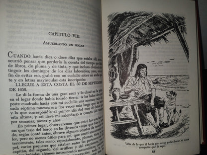 84- Biblioteca Juvenil Tomo 8. Robinson Crusoe - Daniel Defoe - Grolier International - 1968