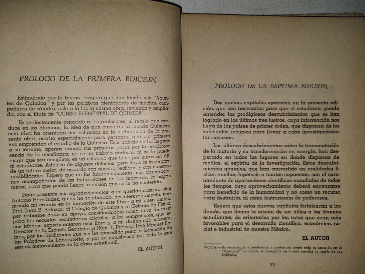 78- Curso Elemental De Química - Ramón Rodríguez M. - 1951
