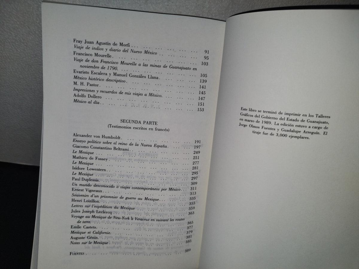 89- Testimonios Sobre Guanajuato - Gobierno Del Estado De Guanajuato - 1A. Ed. 1989