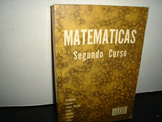 30- Matemáticas. Segundo Curso - Dr. Humberto Cárdenas Trigos
