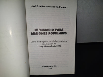85- Iii Temario Para Misiones Populares. 1998: Año Del Espiritu Santo