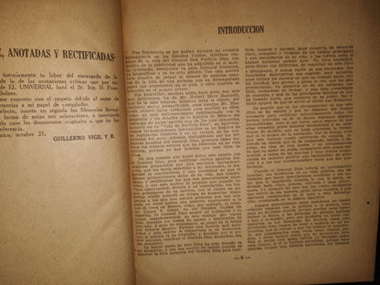 91- Rectificaciones A Las Memorias Del Gral. Porfirio Díaz. Biblioteca Histórica De El Univeral 1922