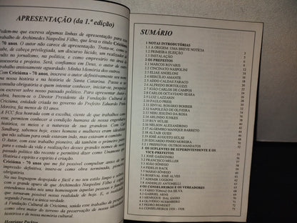 209- Criciúma 70 Anos. 1925/1995 - Archimedes Naspolini Filho - Firmado