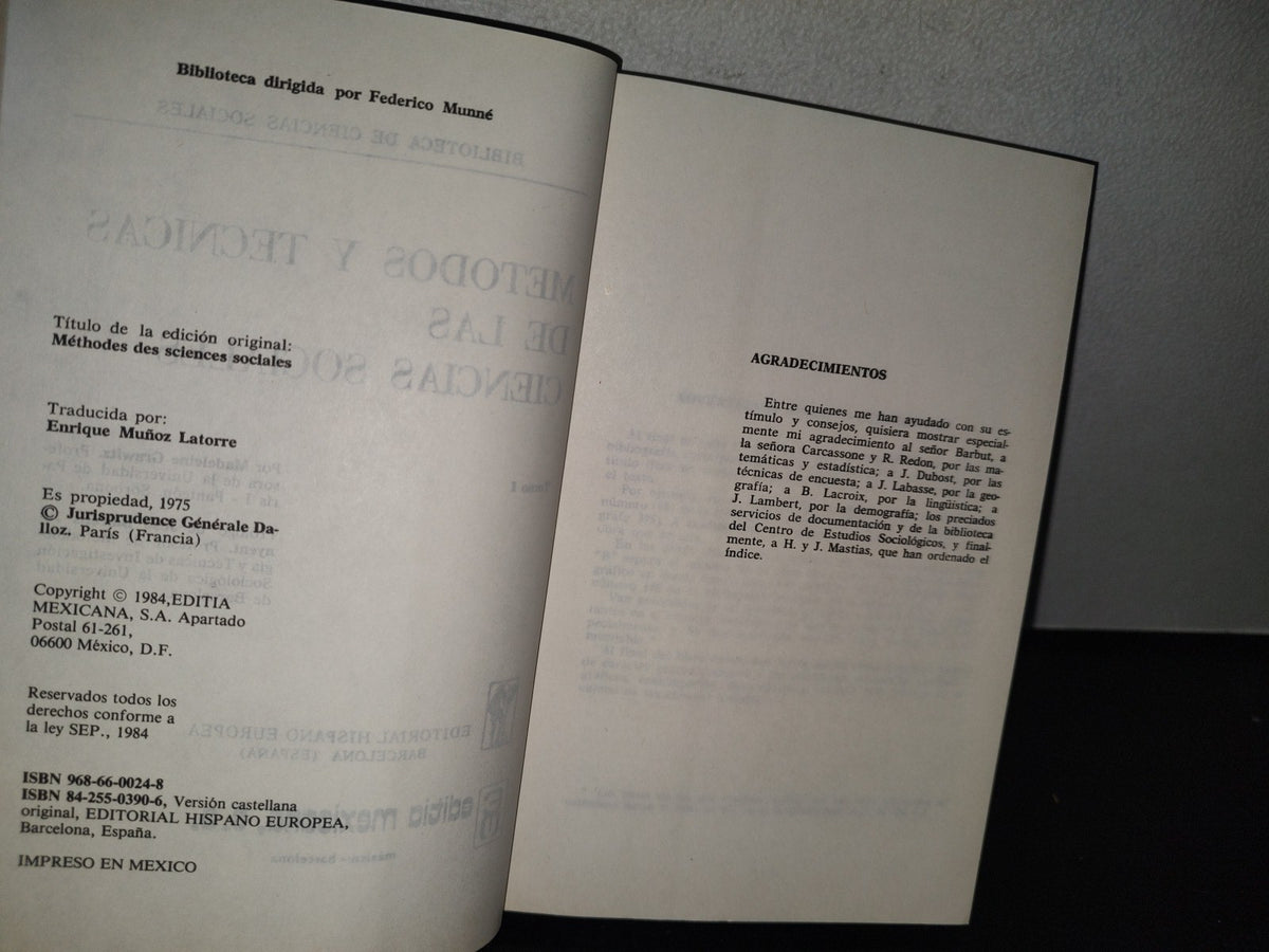84- Métodos Y Técnicas De Las Ciencias Sociales - Tomo I - Madeleine Grawitz