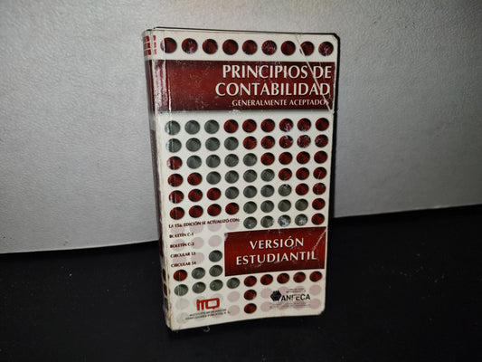 78- Principios De Contabilidad. Generalmente Aceptados. Instituto Mexicano De Contadores Públicos