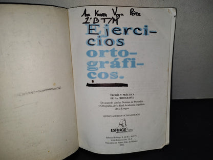 201- Ejercicios Ortográficos - Agustín Mateos Muñoz - Editorial Esfinge