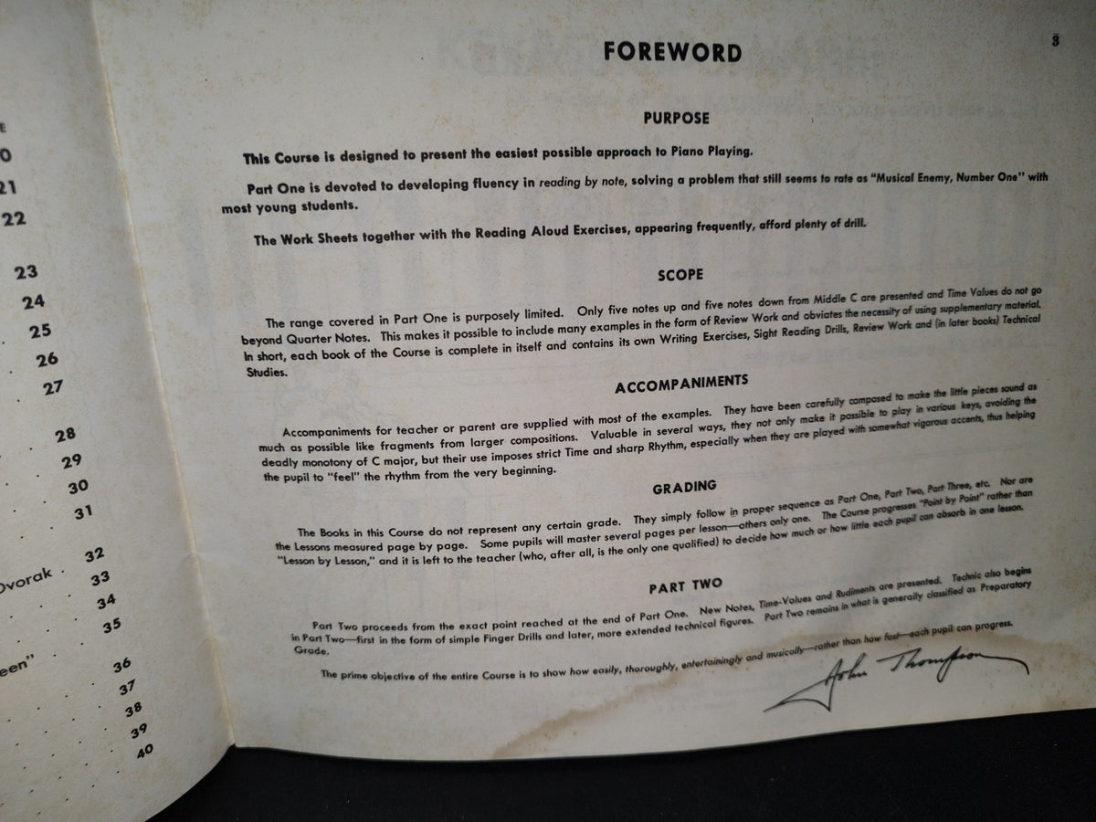 74- John Thompson'S Easiest Piano Course. Part One - 1955