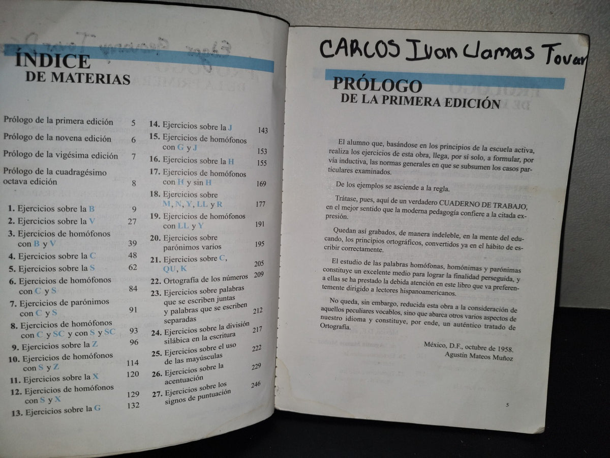 201- Ejercicios Ortográficos - Agustín Mateos Muñoz - Editorial Esfinge