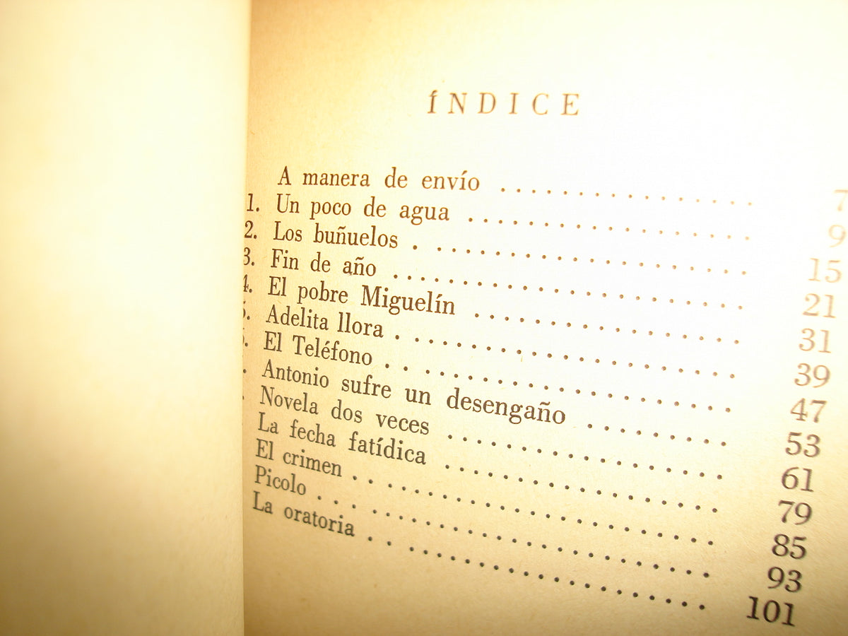 7- Un Poco De Agua Y Otros Cuentos - Alberto León De Elías - 1972