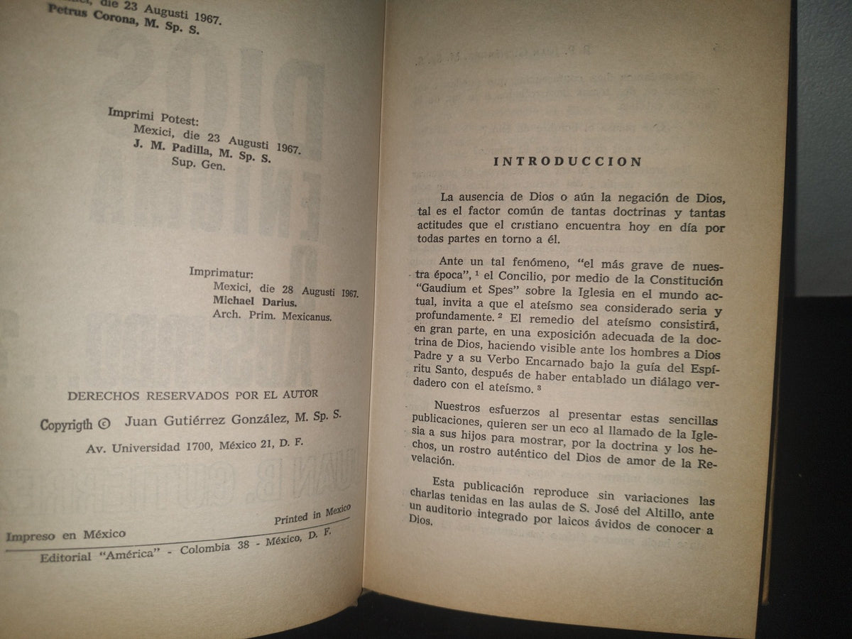 23- Dios, Enigma O Absurdo...? - Juan B. Gutiérrez - 1967