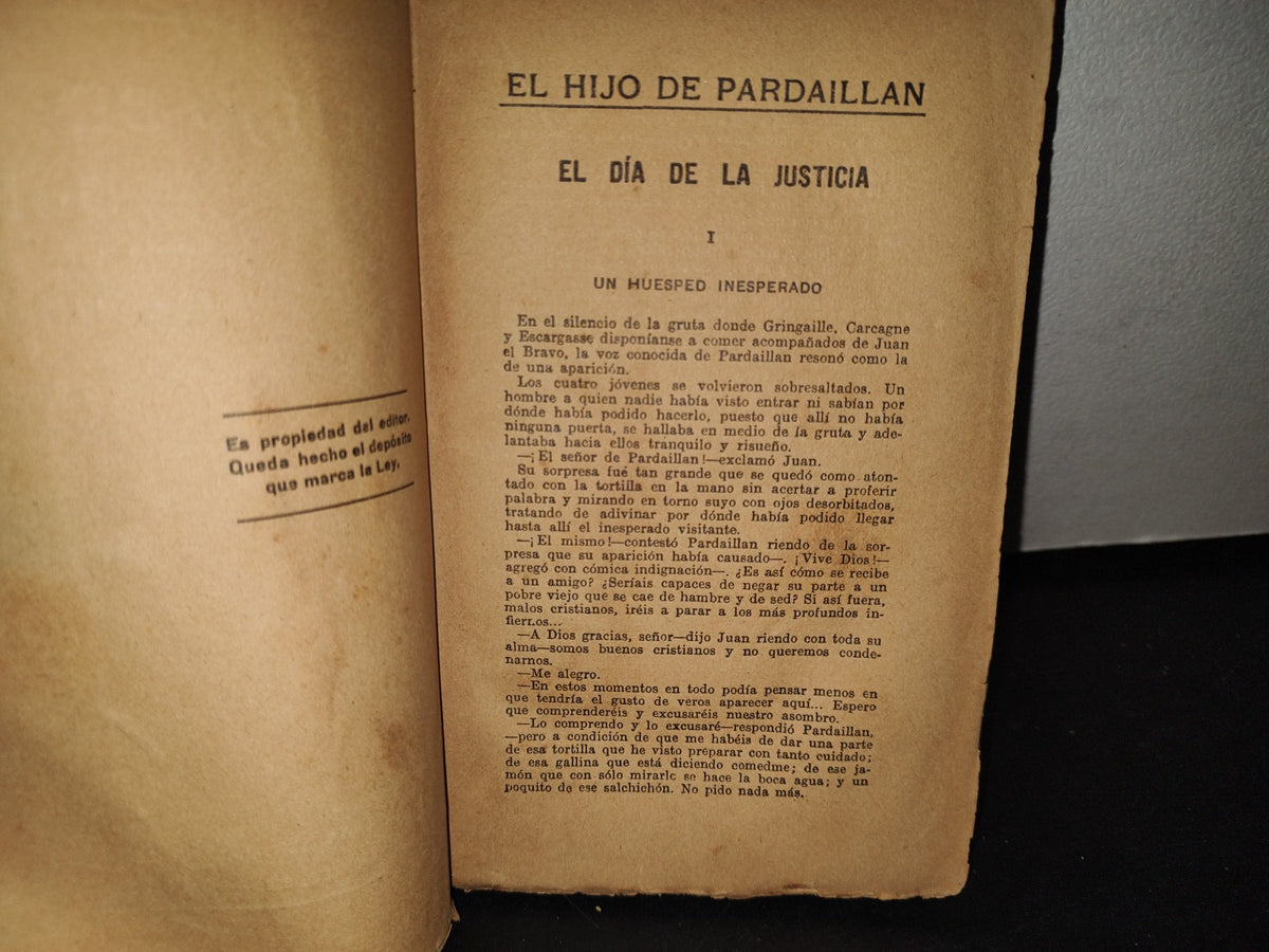 172- El Hijo De Pardaillán. El Día De La Justicia - Michel Zévaco - 30'S - 40'S
