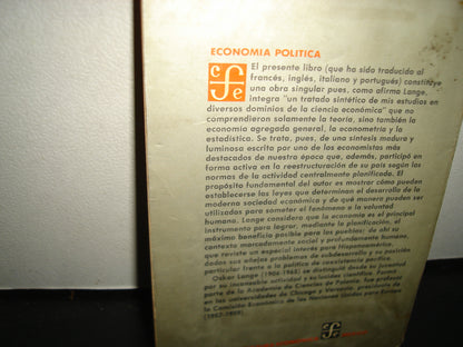 21- Economía Política - Oskar Lange - Fondo De Cultura Económica