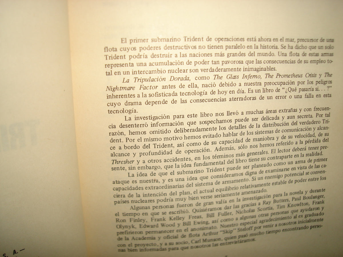 38- Tripulación Oro - Thomas N. Scortia - Bestseller Edivision, Primera Edición, Marzo De 1982