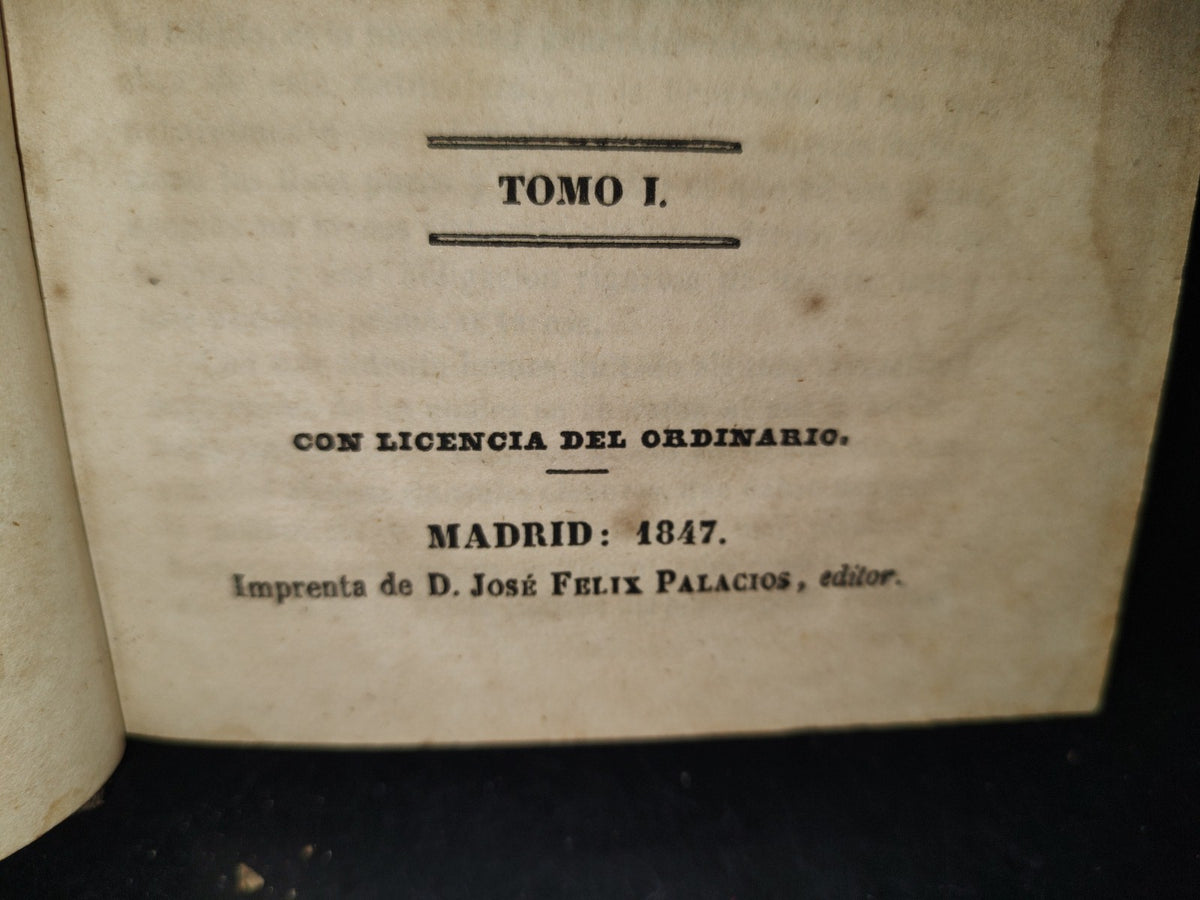 60- Introducción Histórica Y Crítica A La Sagrada Escritura - J. B. Glaire - Tomo I - 1847