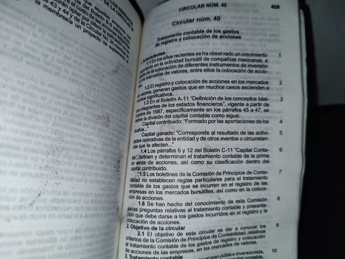 78- Principios De Contabilidad. Generalmente Aceptados. Instituto Mexicano De Contadores Públicos