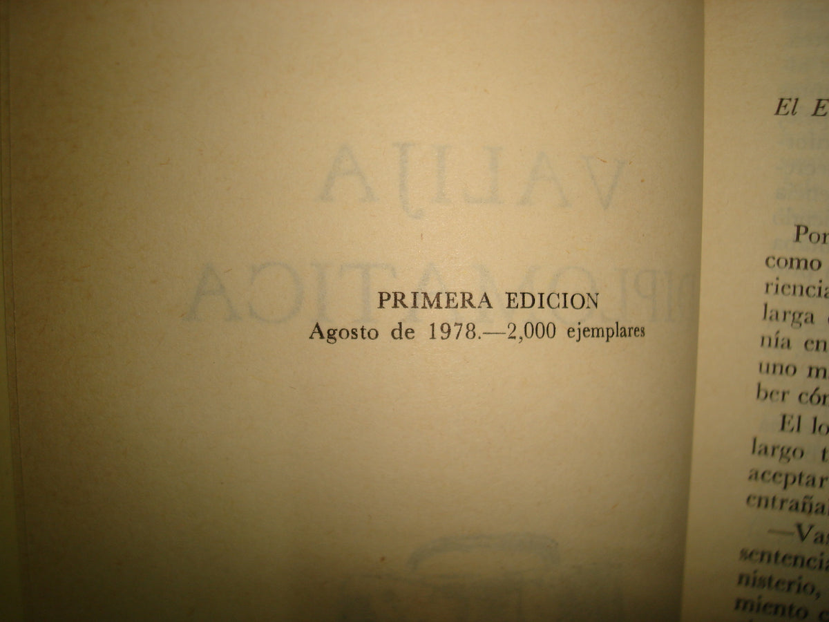 7- Valija Diplomática - Roberto Casellas Leal - Primera Edición 1978