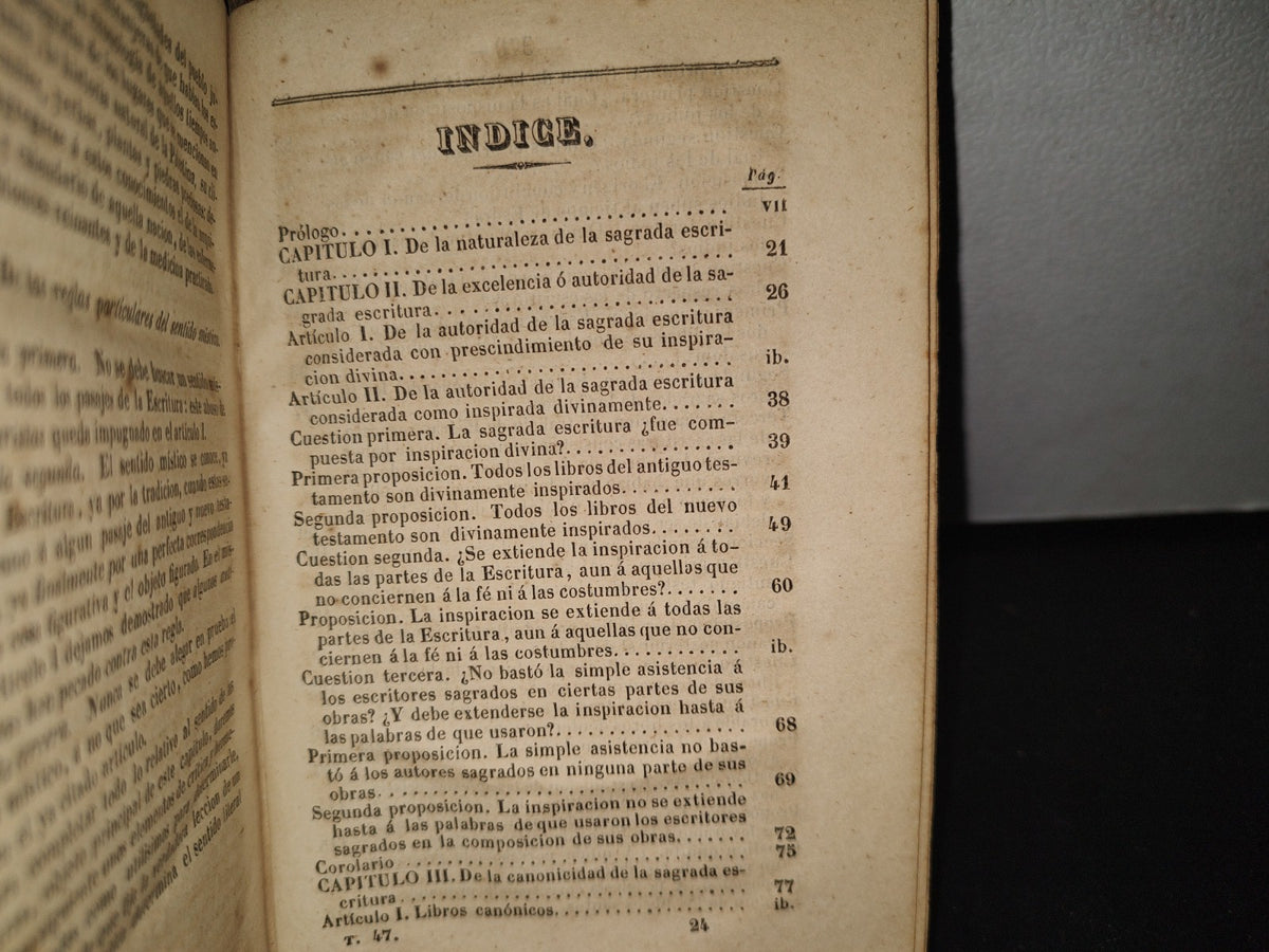 60- Introducción Histórica Y Crítica A La Sagrada Escritura - J. B. Glaire - Tomo I - 1847