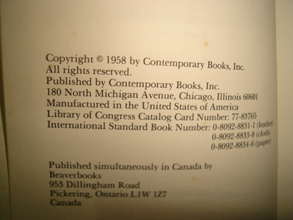 160- One Hundred And One Famous Poems - An Anthology Compiled By Roy J. Cook, 1958