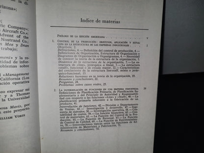 83- Control De Producción - William Voris - Editorial Hispano Europea