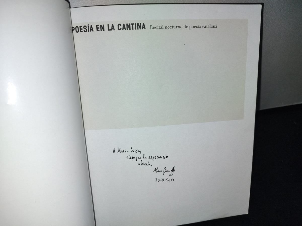 74- Poesía En La Cantina. Recital Nocturno De Poesía Catalana - 2004