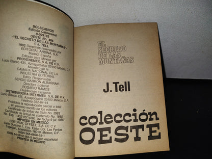 93- Bolsilibros Easa. El Secreto De Las Montañas - J. Tell - 1986
