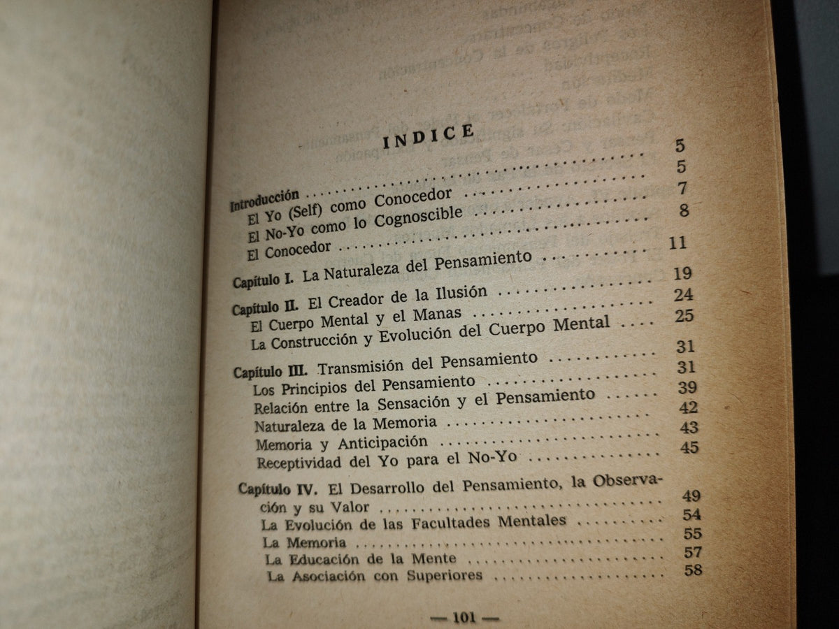 57- El Poder Del Pensamiento. Su Dominio Y Cultura - Annie Besant - 1977