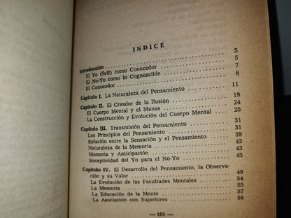 57- El Poder Del Pensamiento. Su Dominio Y Cultura - Annie Besant - 1977