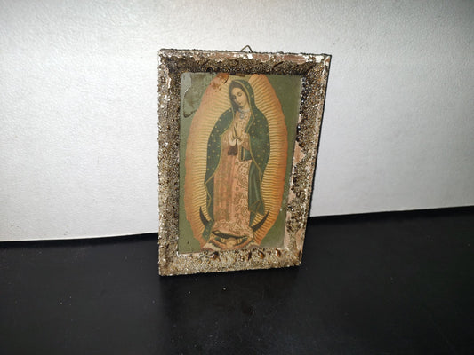 A3- Antiguo Cuadro. Litografía Virgen De Guadalupe - 60'S - 70'S