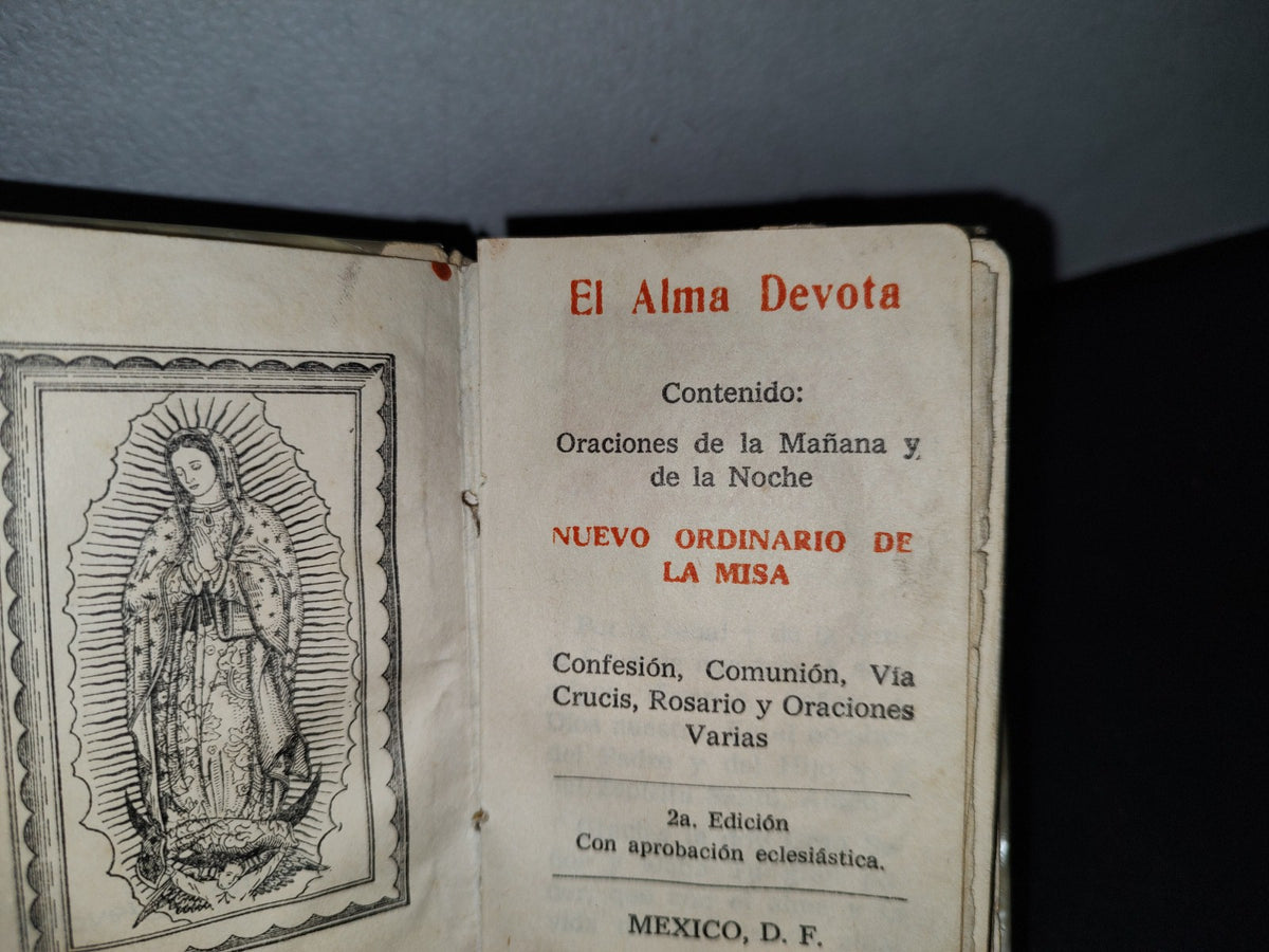 59- Librito El Alma Devota. Oraciones De La Mañana Y De La Noche. Nuevo Ordinario De La Misa - 60'S