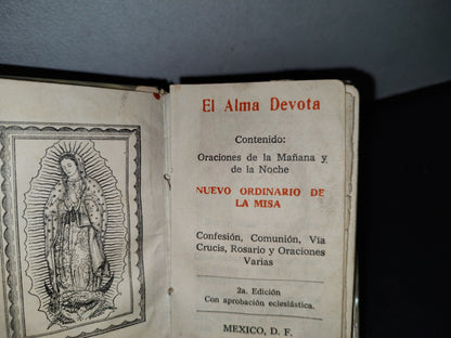 59- Librito El Alma Devota. Oraciones De La Mañana Y De La Noche. Nuevo Ordinario De La Misa - 60'S