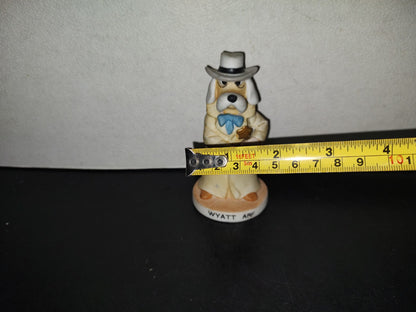 A5- Figura De Porcelana. Perro Gangster. The Prairie Dawgs Collection - 90'S