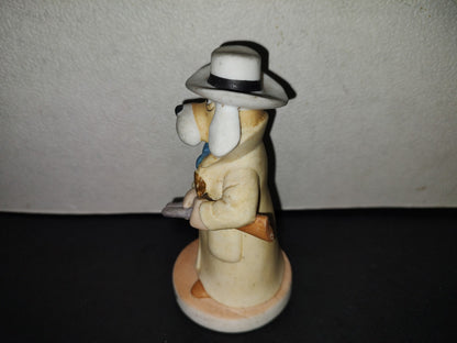 A5- Figura De Porcelana. Perro Gangster. The Prairie Dawgs Collection - 90'S