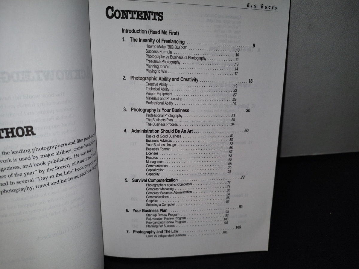 68- Big Bucks. Revised Edition. Selling Your Photography - Cliff Hollenbeck - 1995