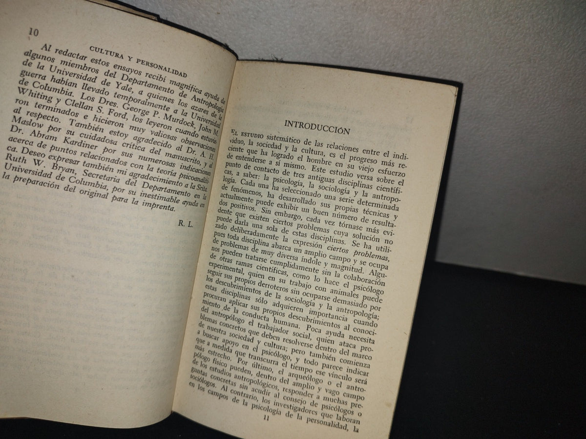 66- Cultura Y Personalidad - Ralph Linton. Breviarios - Fondo De Cultura Económica, 1965